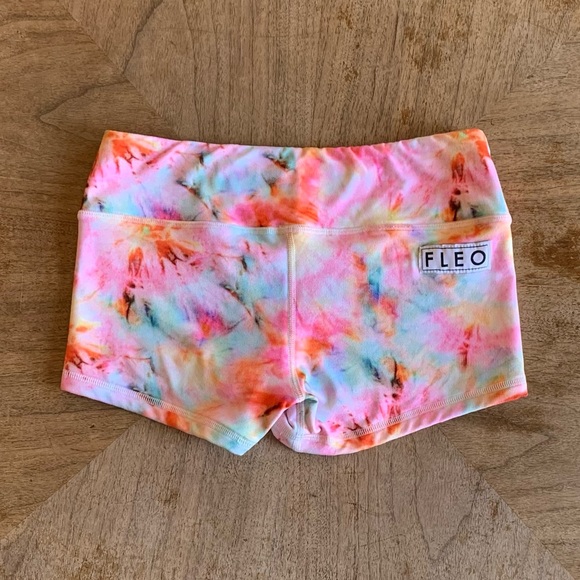 Fleo Sherbet Tie Dye Shorts - Picture 1 of 3